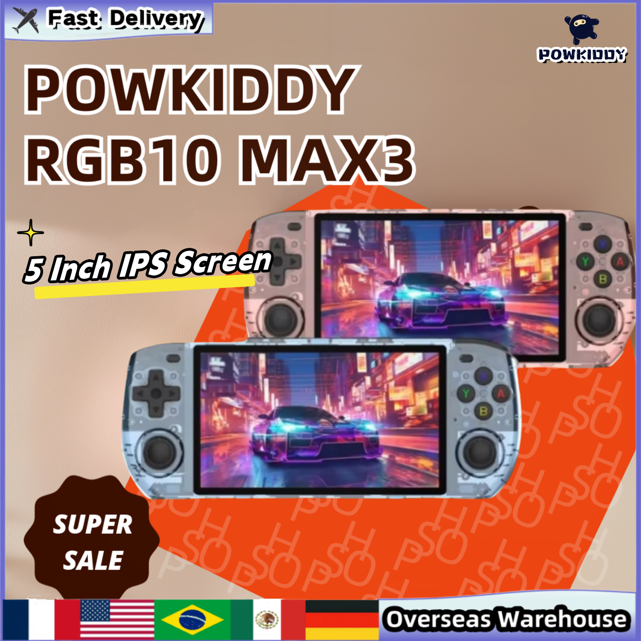 Gaming Console Anbernic - Powkiddy RGB10 Max3 Handheld Game Console