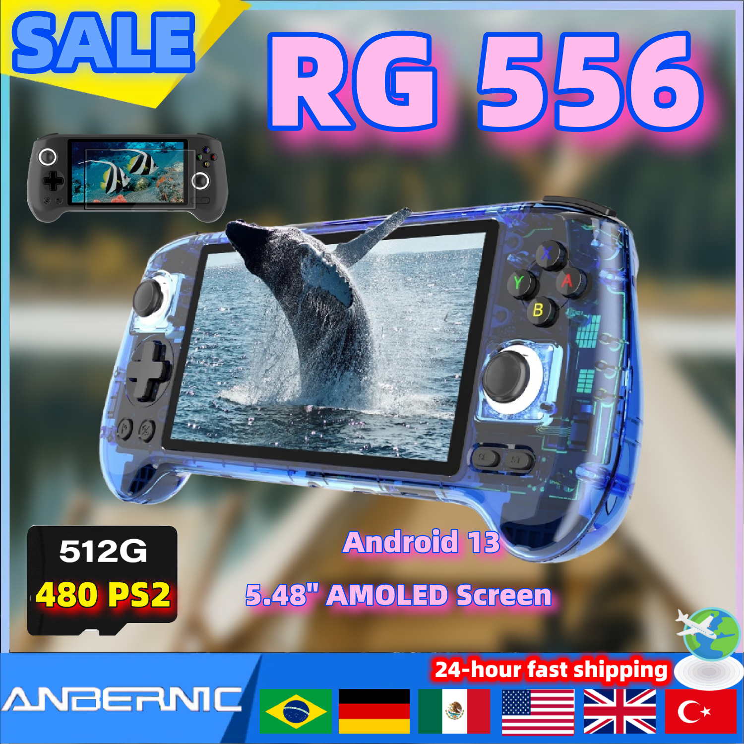 Gaming Console Deals - ANBERNIC RG556 Retro Video Gaming Player