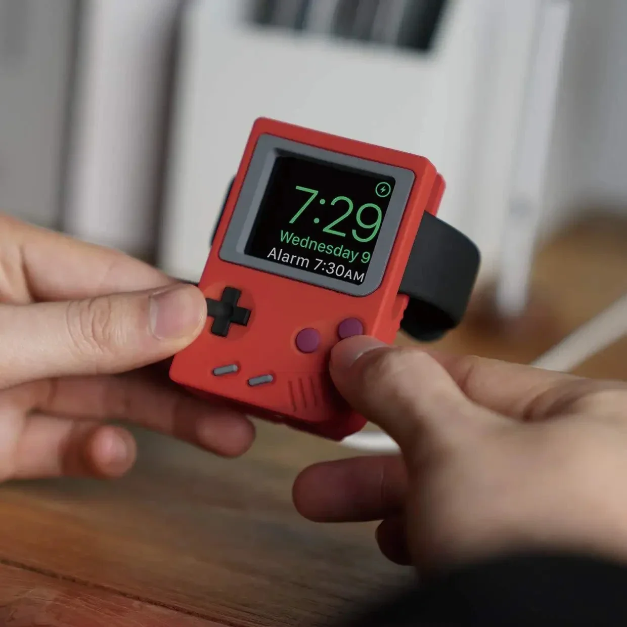 Gaming Console Table - Silicone Holder for IWatch Charger Stand