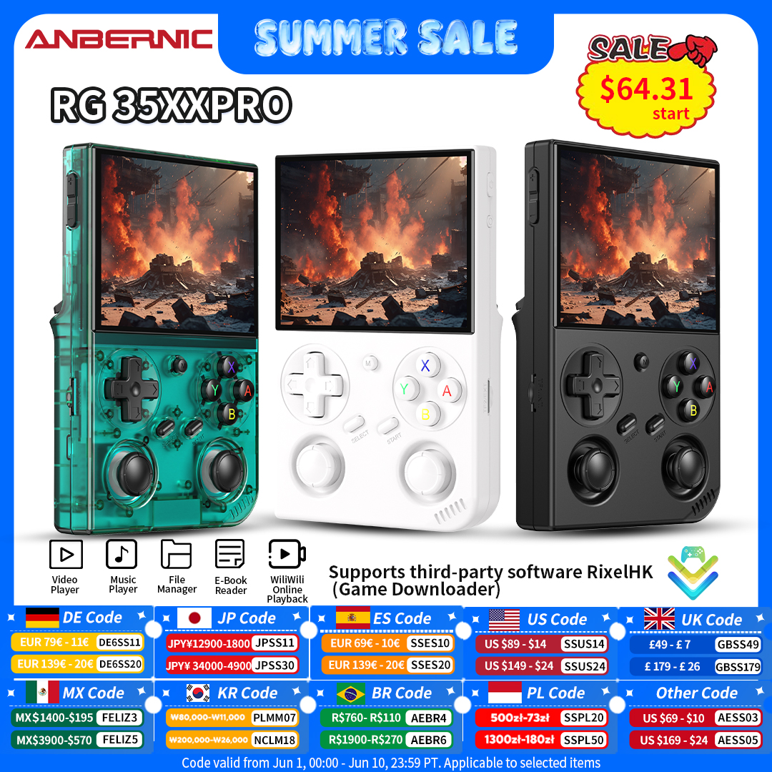 Gaming Console Deals - Anbernic RG 35XXPro Retro Handheld Game