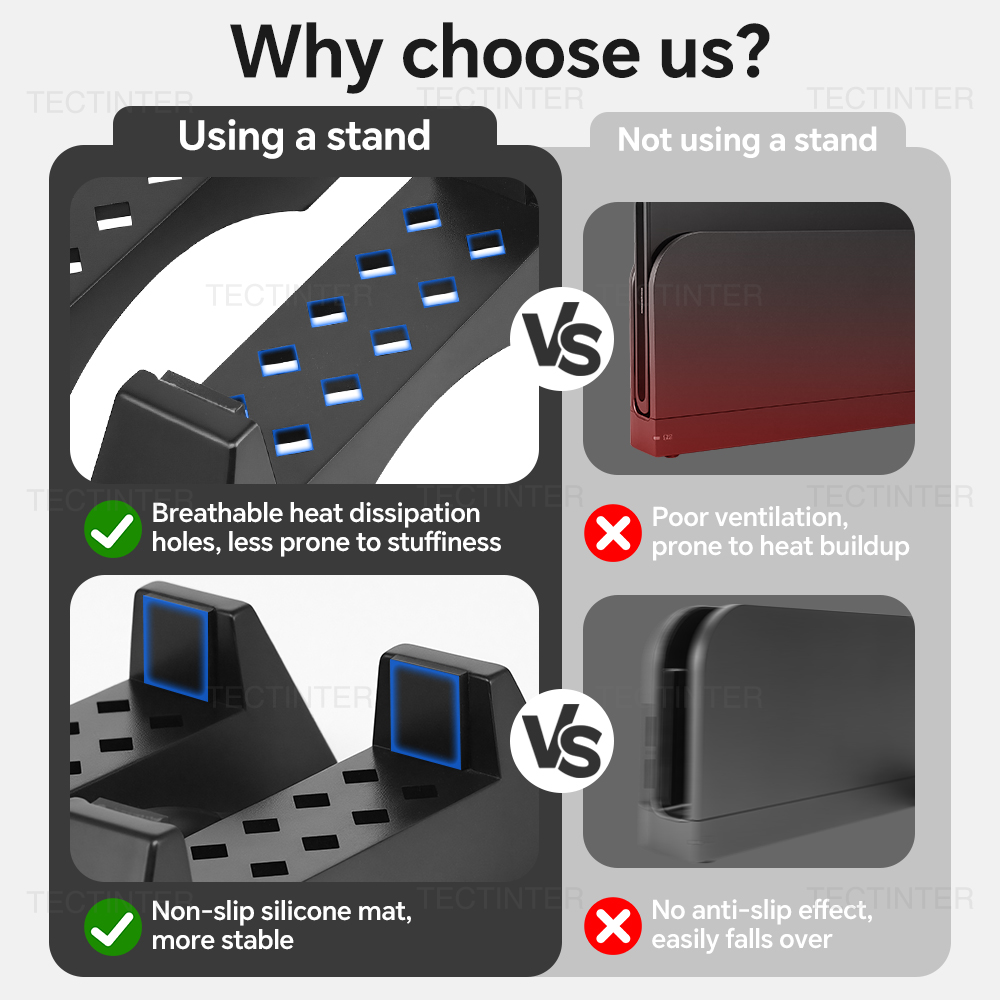2PCS Cooling Holder Bracket Fo - Gaming Console Table ulasan dan harga