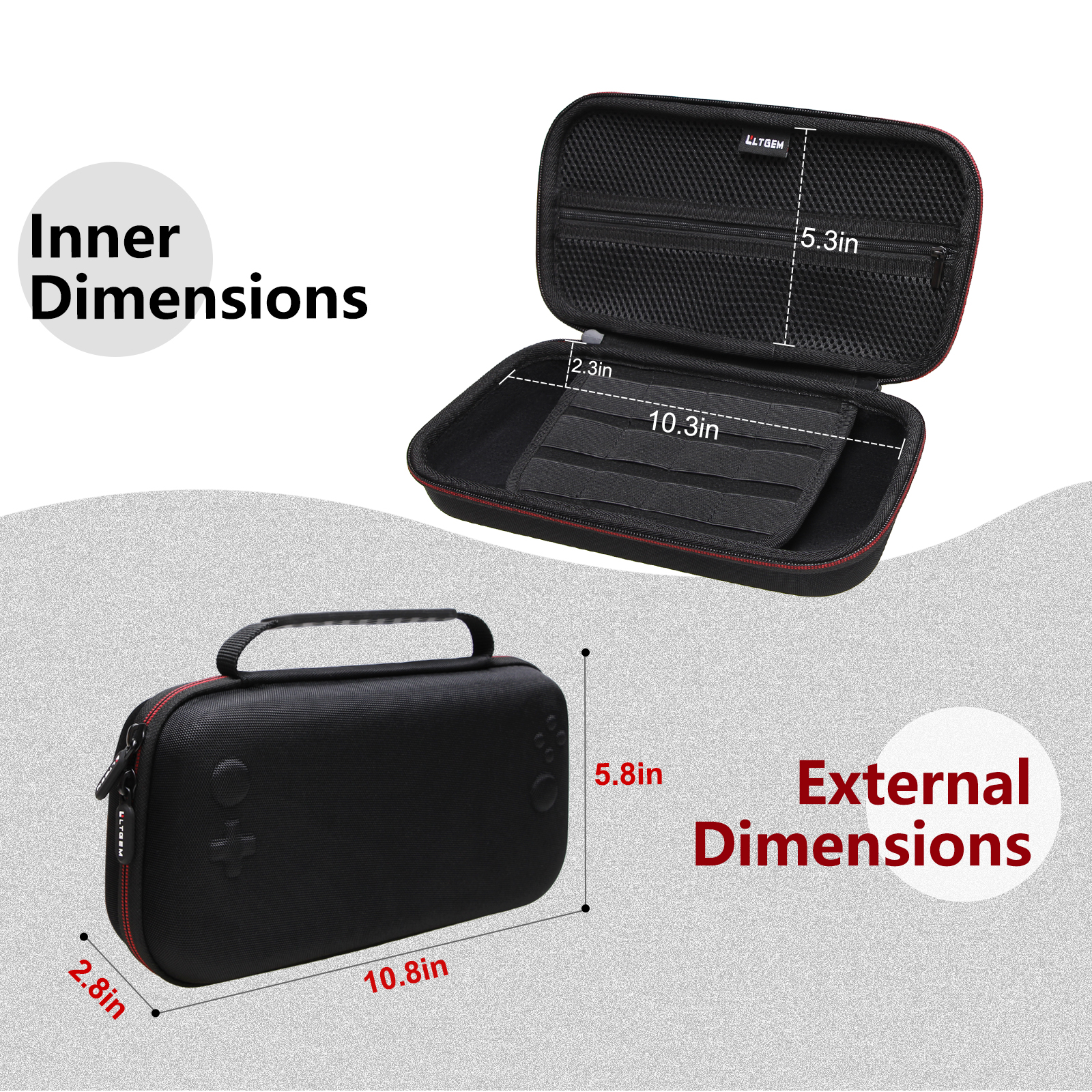 LTGEM Eva Hard Case for Logite - Gaming Console Logitech ulasan dan harga
