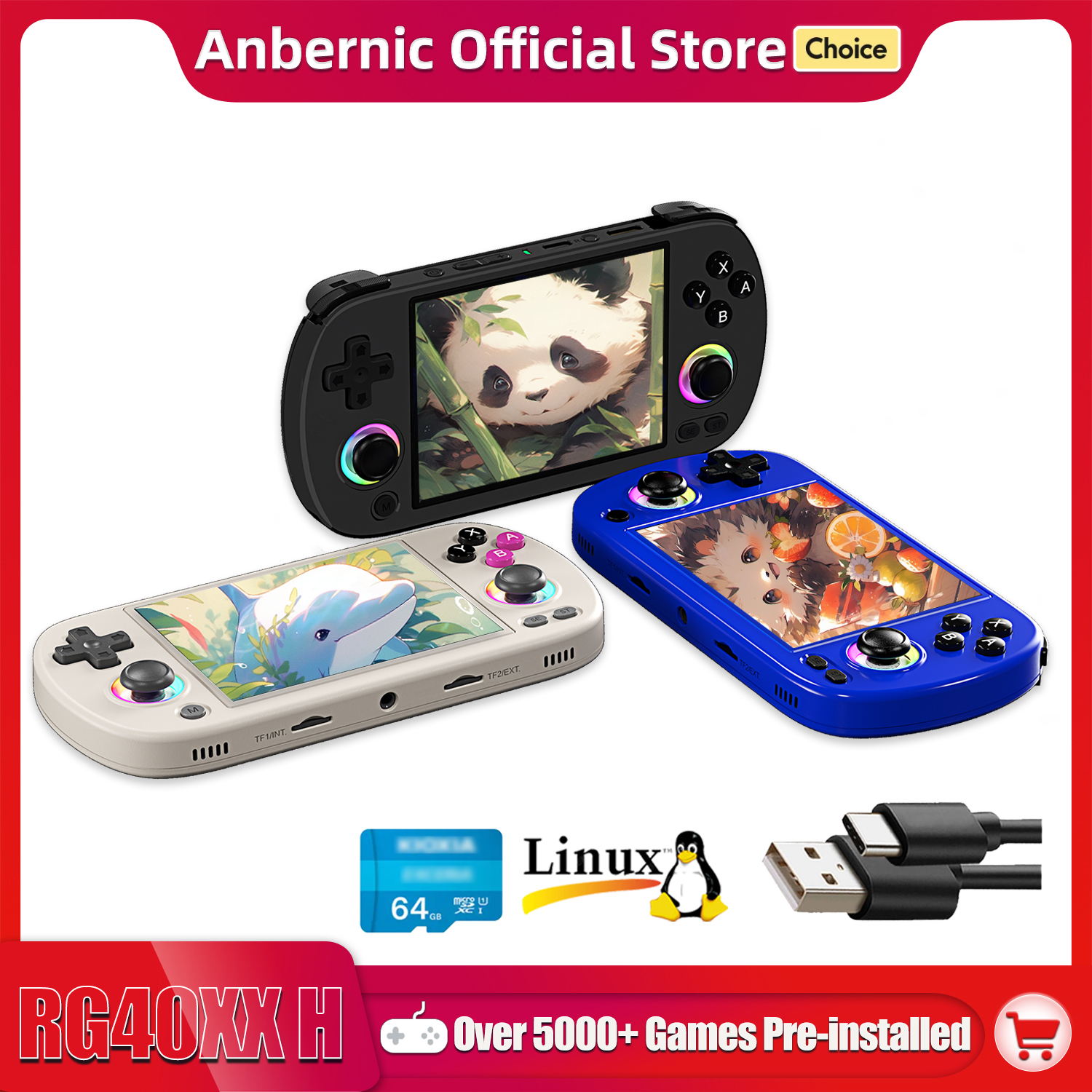 ANBERNIC RG40XX H Handheld Gam - Gaming Console Anbernic ulasan dan harga