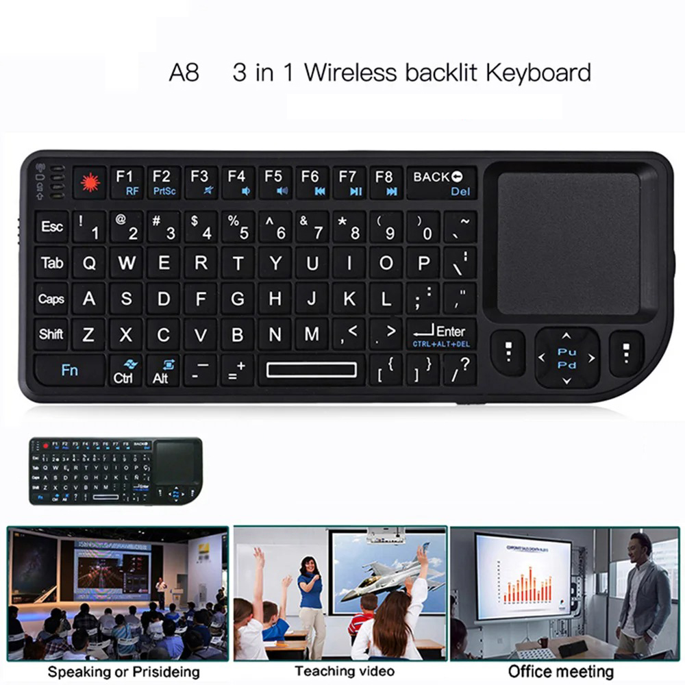 A8 Mini Wireless Keyboard 2.4G - Gaming Console For Smart Tv ulasan dan harga