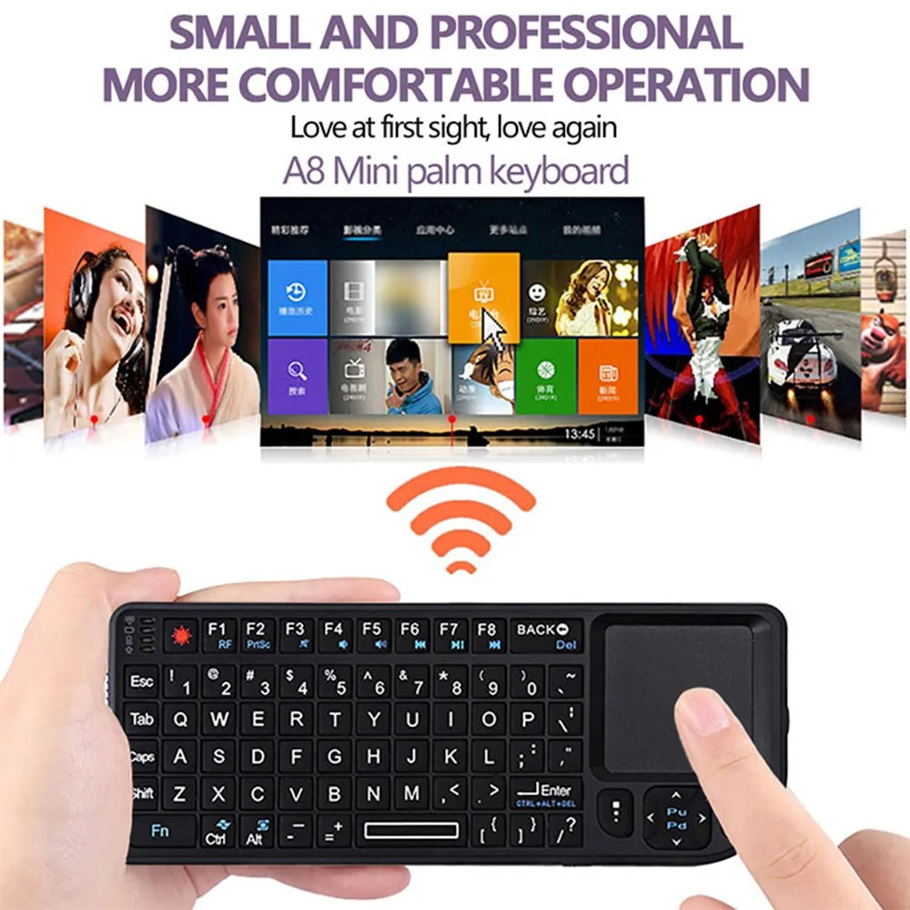 A8 Mini Wireless Keyboard 2.4G - Gaming Console For Smart Tv ulasan dan harga
