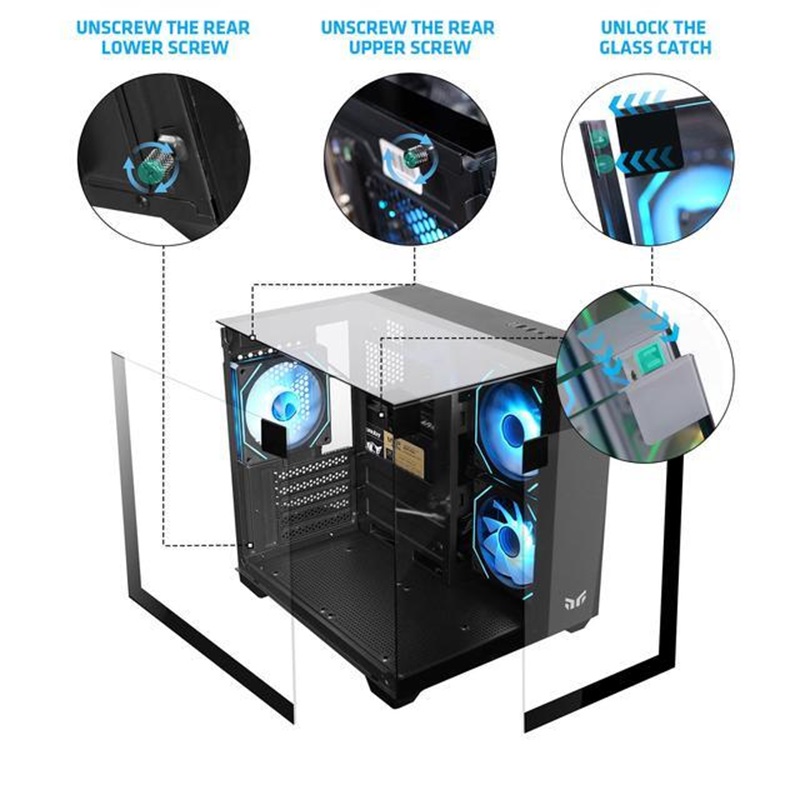 Yeah Magic Cube MATX High-Styl - Gaming Console Table ulasan dan harga
