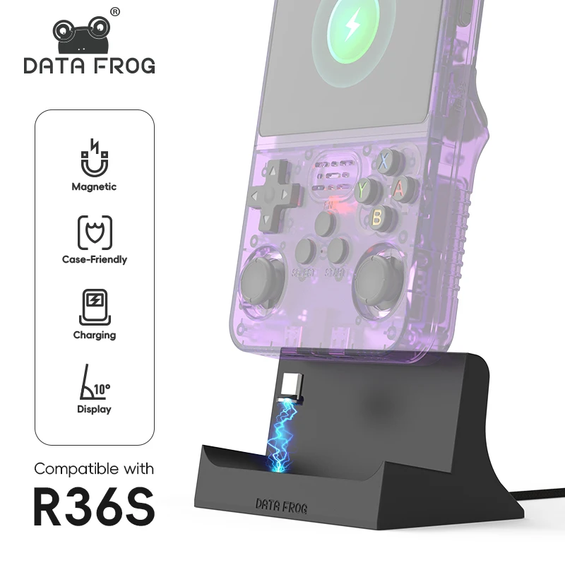 Data Frog R36S Charging Dock S - Gaming Console Table ulasan dan harga