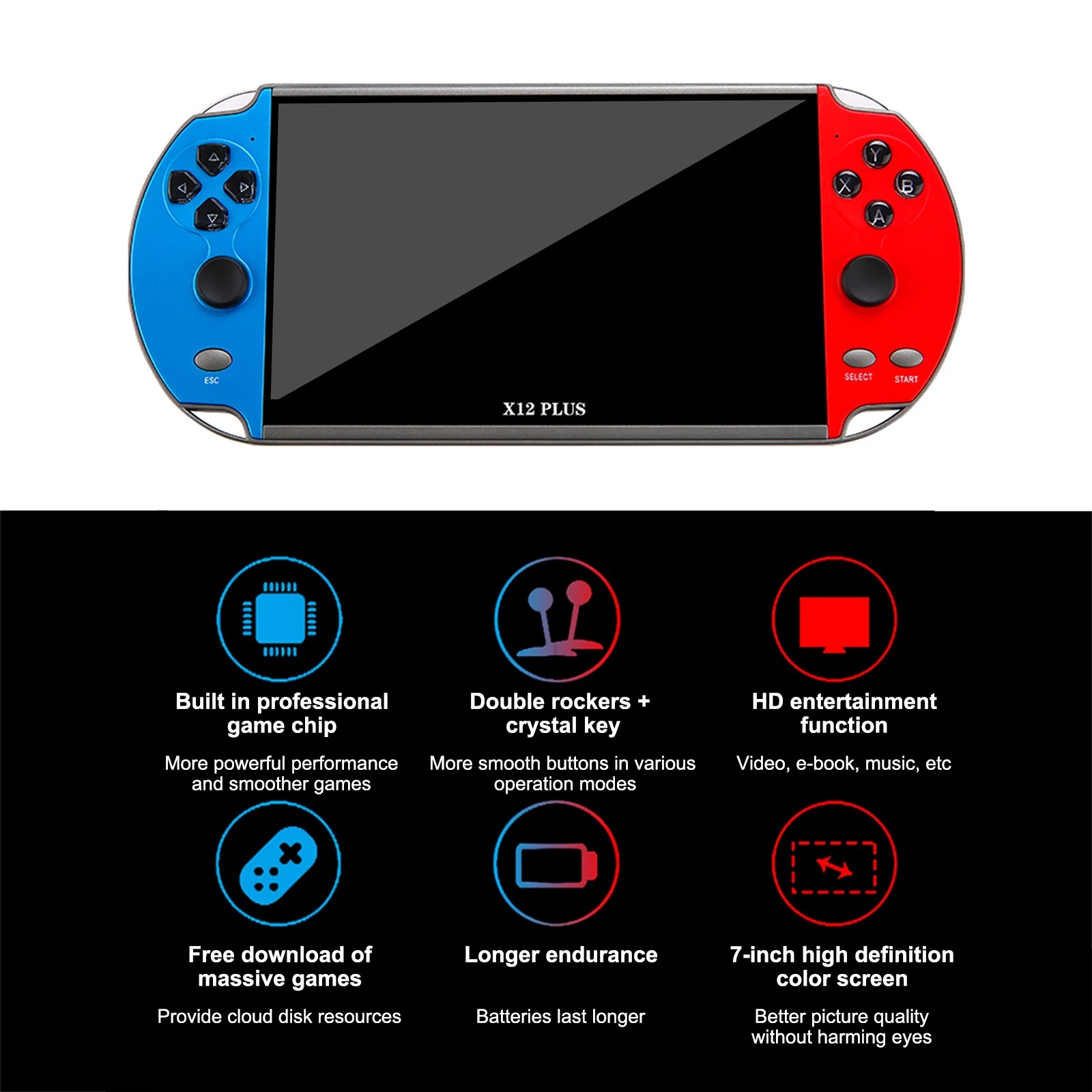 Lightweight X12 Retro Video Ga - Gaming Console Deals ulasan dan harga
