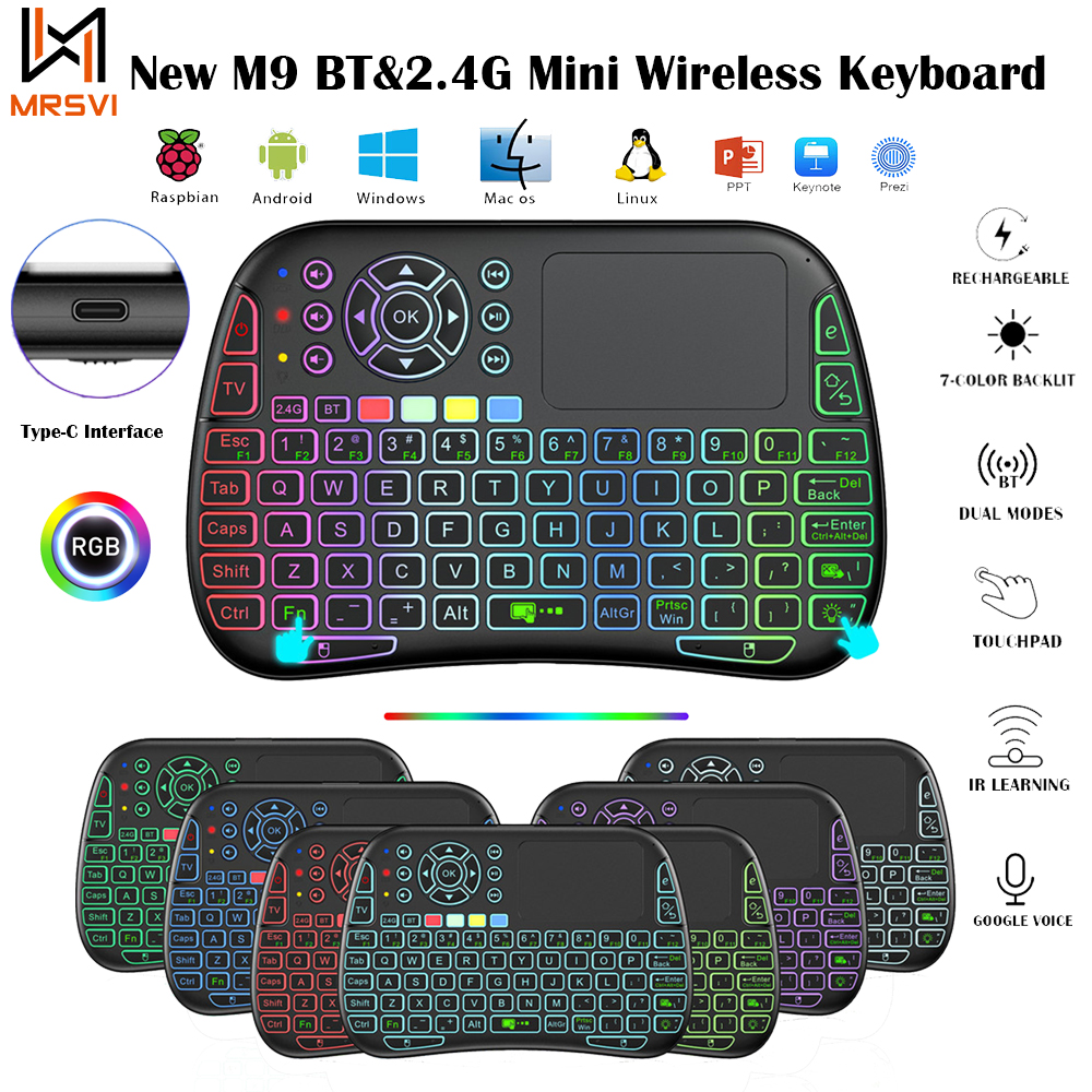 New M9 BT&2.4G Mini Wireless K - Gaming Console For Smart Tv ulasan dan harga