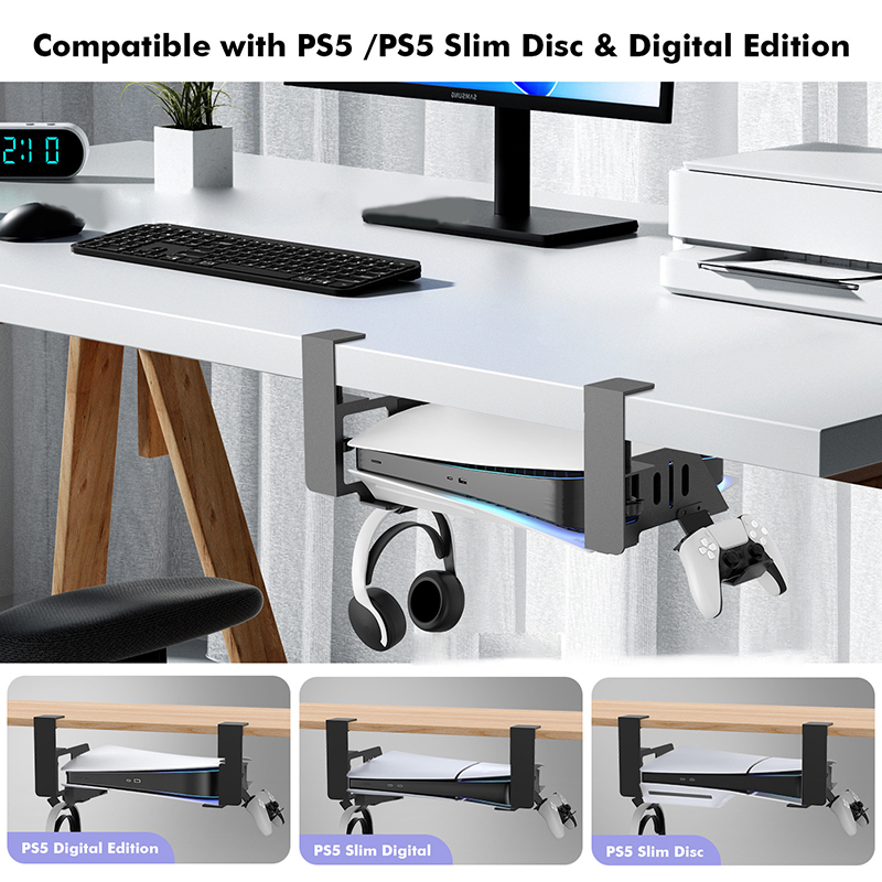 Under Table Hanging Holder For - Gaming Console Table ulasan dan harga