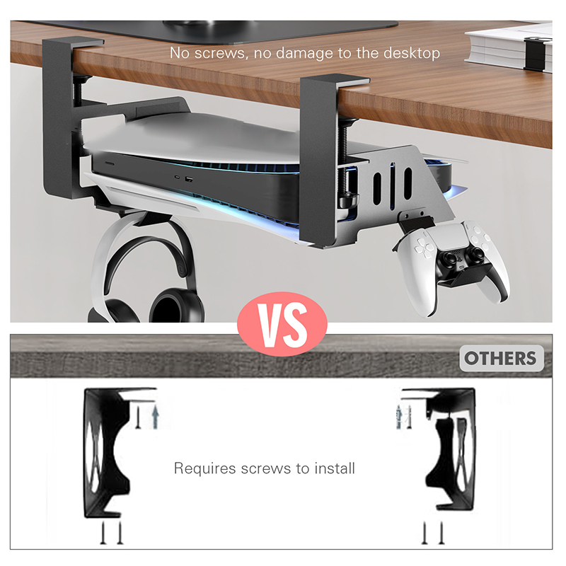 Under Table Hanging Holder For - Gaming Console Table ulasan dan harga