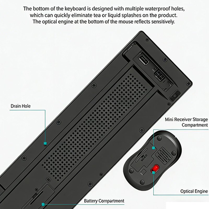 2.4GHz Wireless Keyboard Mouse - Gaming Console For Smart Tv ulasan dan harga