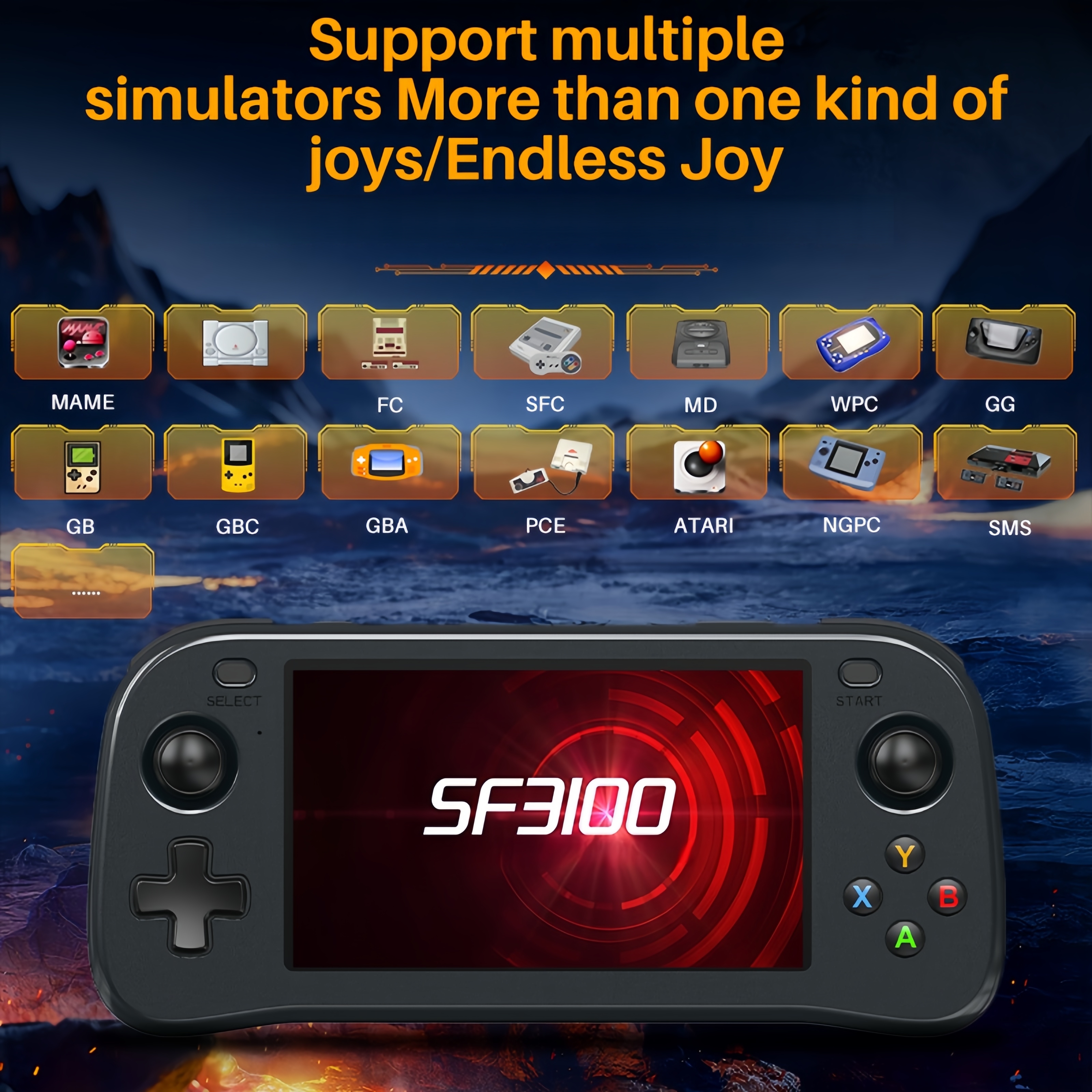 SF3100 Portable Handheld Game  - Gaming Console Deals ulasan dan harga