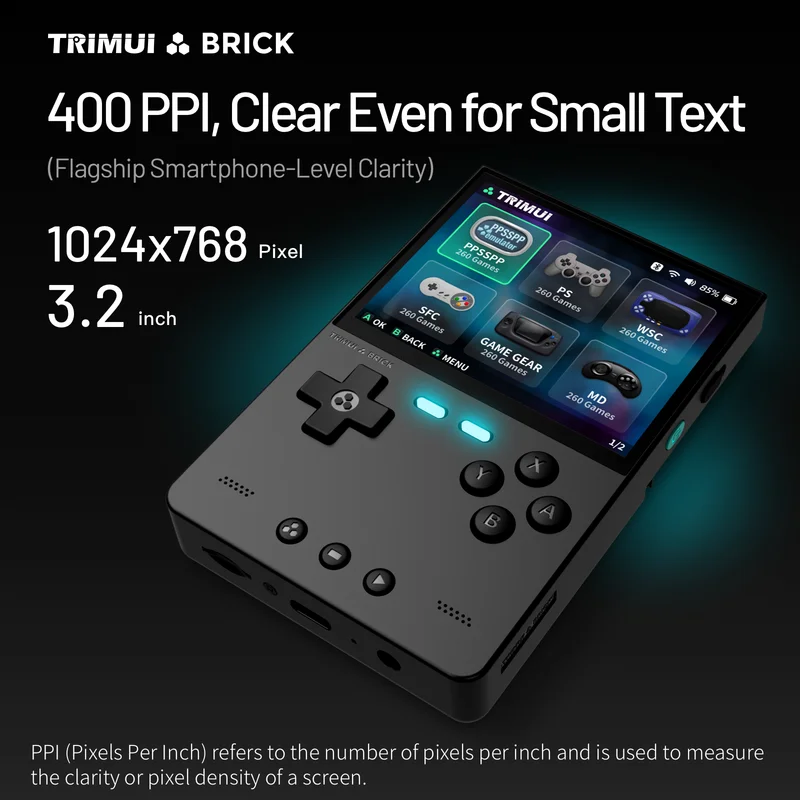 Trimui Brick Handheld Game Con - Gaming Console Anbernic ulasan dan harga