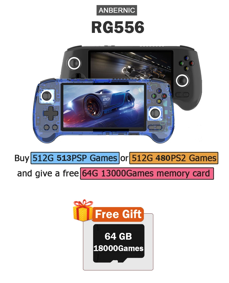 ANBERNIC RG556 Handheld Game C - Gaming Console Anbernic ulasan dan harga