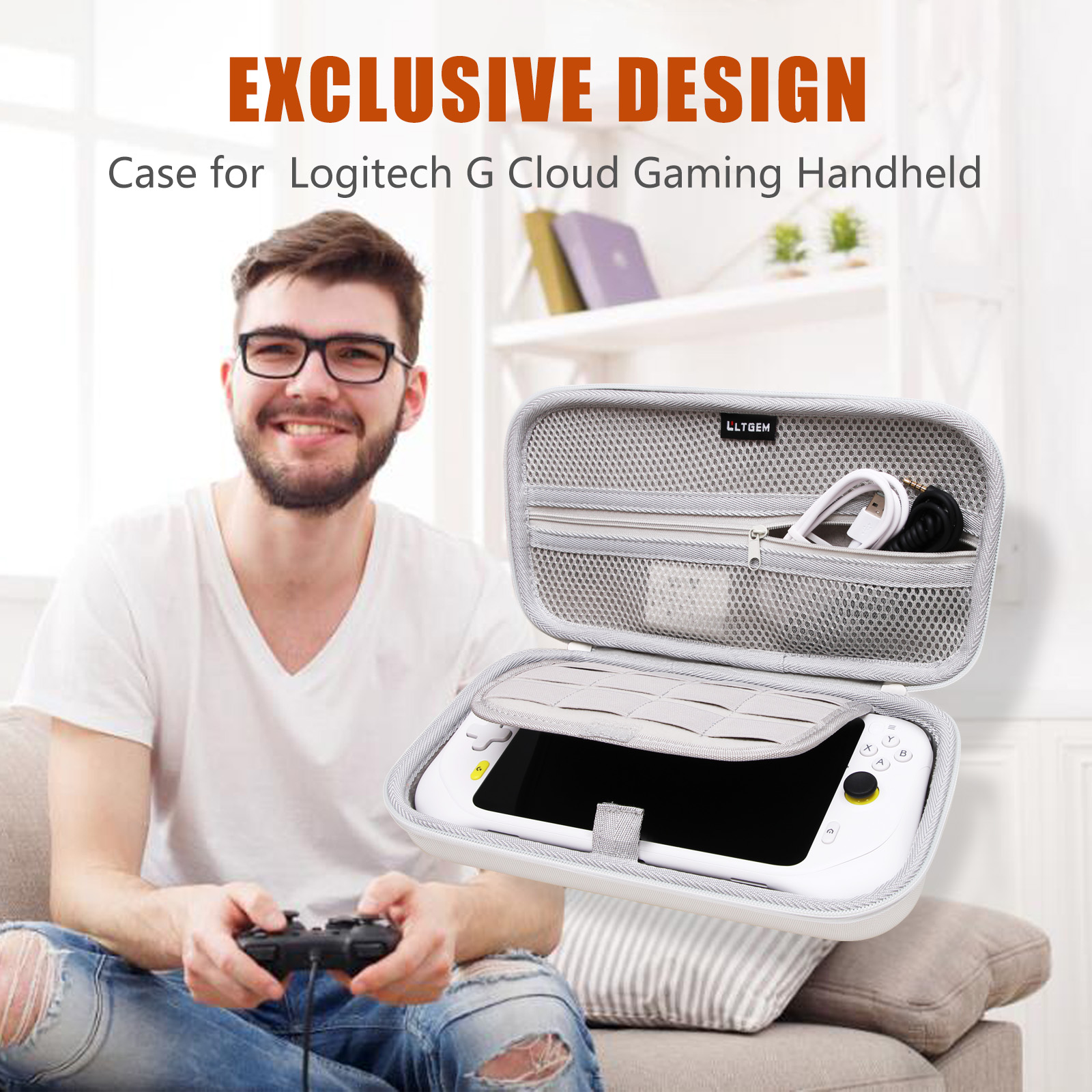 LTGEM Eva Hard Case for Logite - Gaming Console Logitech ulasan dan harga